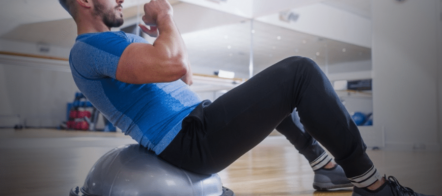 Gainage avec le Bosu Musculation